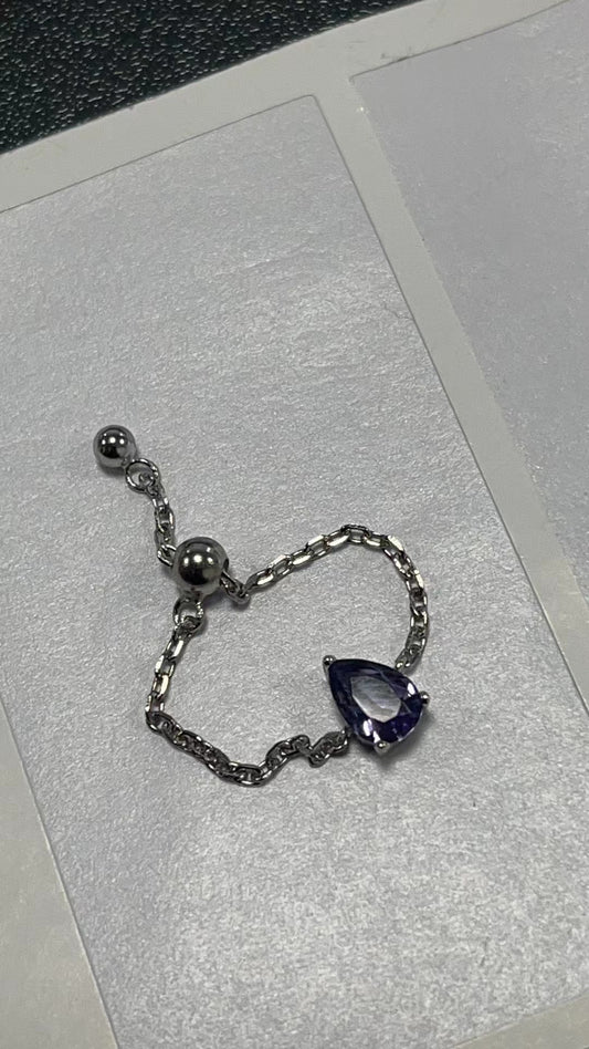 Creative Adjustable Finger Chain Ring Design (MOQ 20)