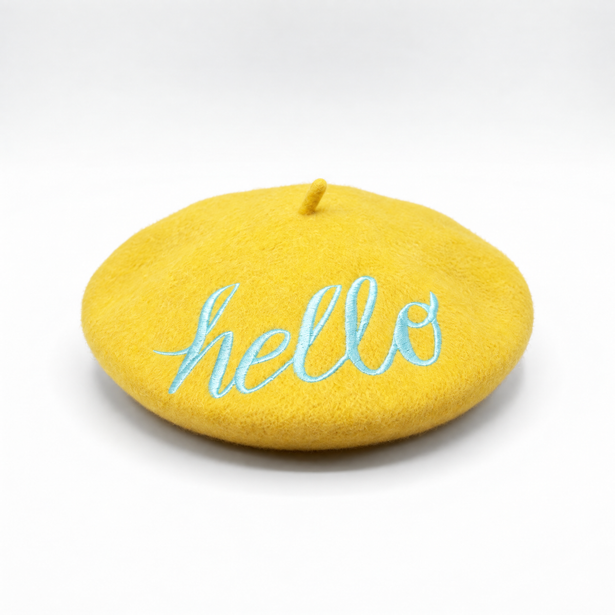 FLASH SALE: Embroidered Berets in 5 Fun Colors and Sayings | Wool and Nylon