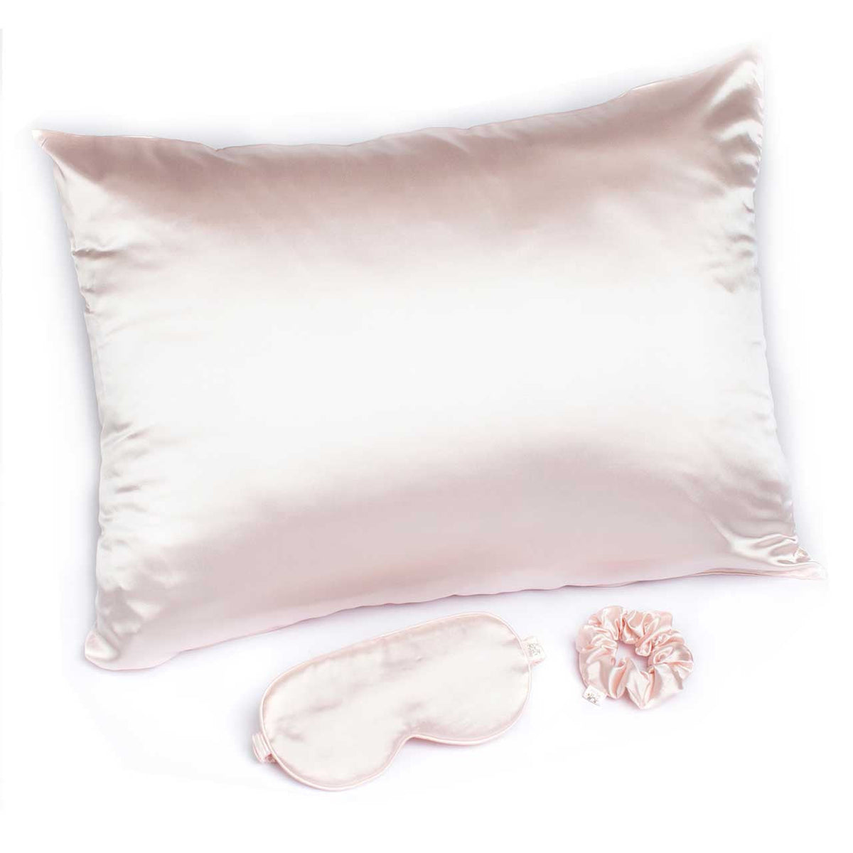 Goodnight Gorgeous Pink Satin Sleep Set | Pillowcase Sleep Mask Scrunchie Gift Set For Her