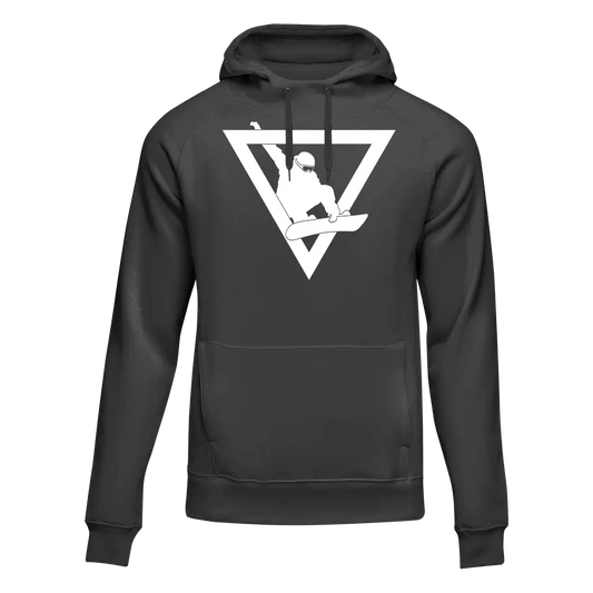 Never Underestimate An Old Snowboarder Adult Fleece Hoodie