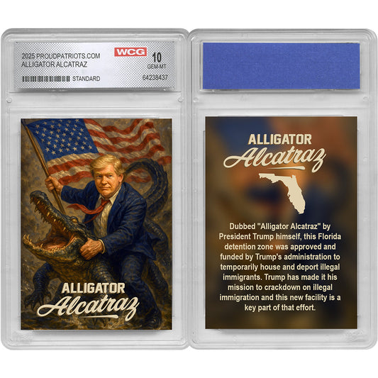 Alligator Alcatraz Collectible Trading Card (Professionally Graded GEM-MT 10)