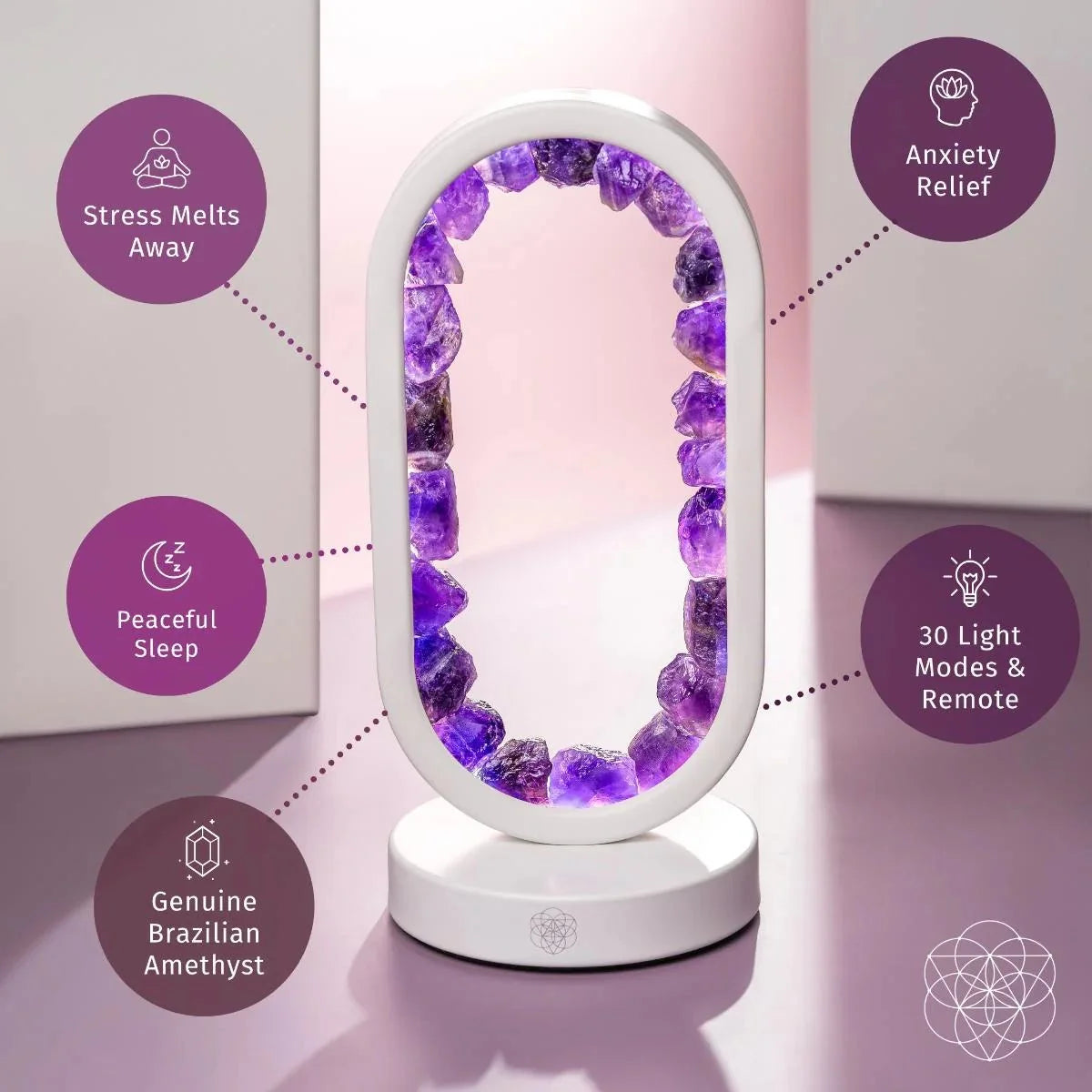 Portal to Peace - Amethyst Lamp