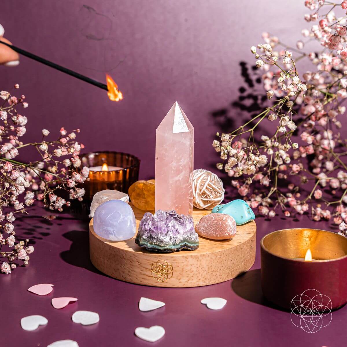 Wealth & Confidence - Turquoise Lamp